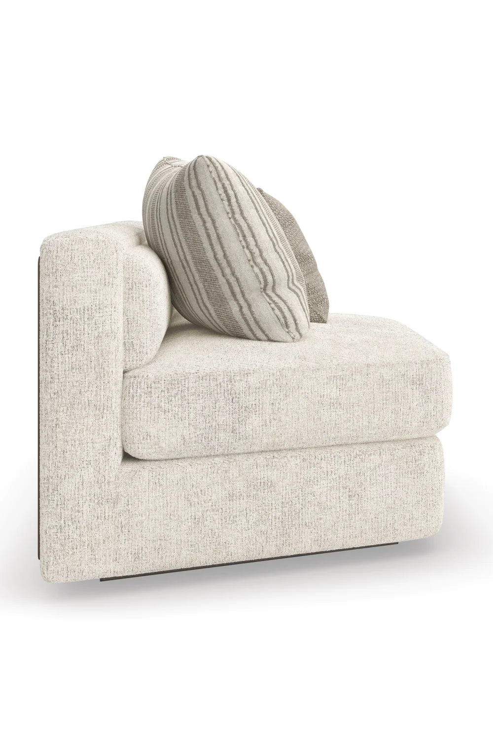 Luxury Cream Fabric Sectional Sofa Modern Italian Style for Villa