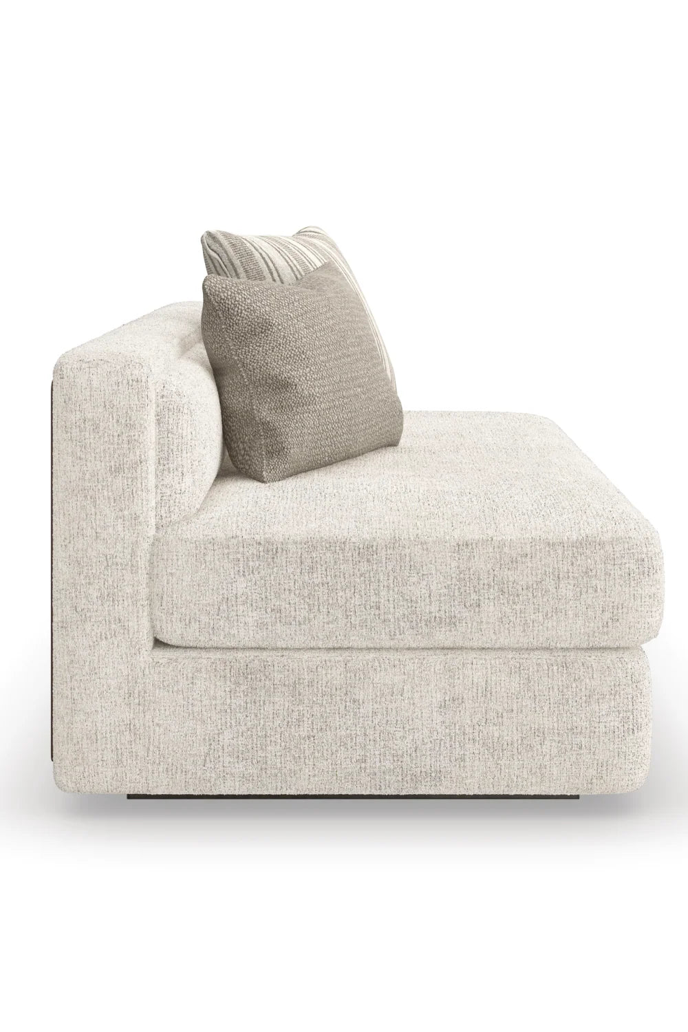 Luxury Cream Fabric Sectional Sofa Modern Italian Style for Villa