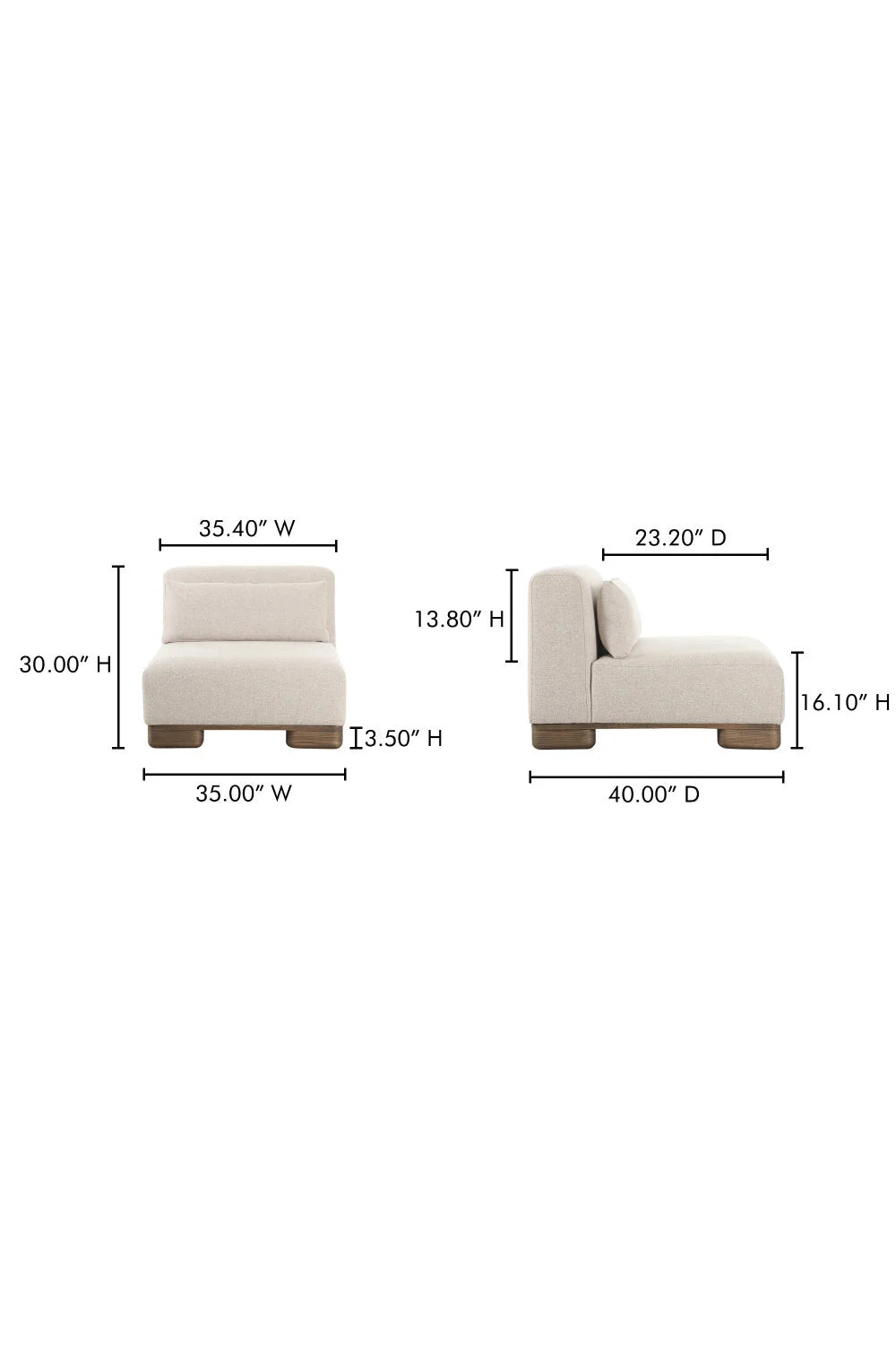 Luxury Cream Fabric Slipper Lounge Chair Modern Italian Style for Villa