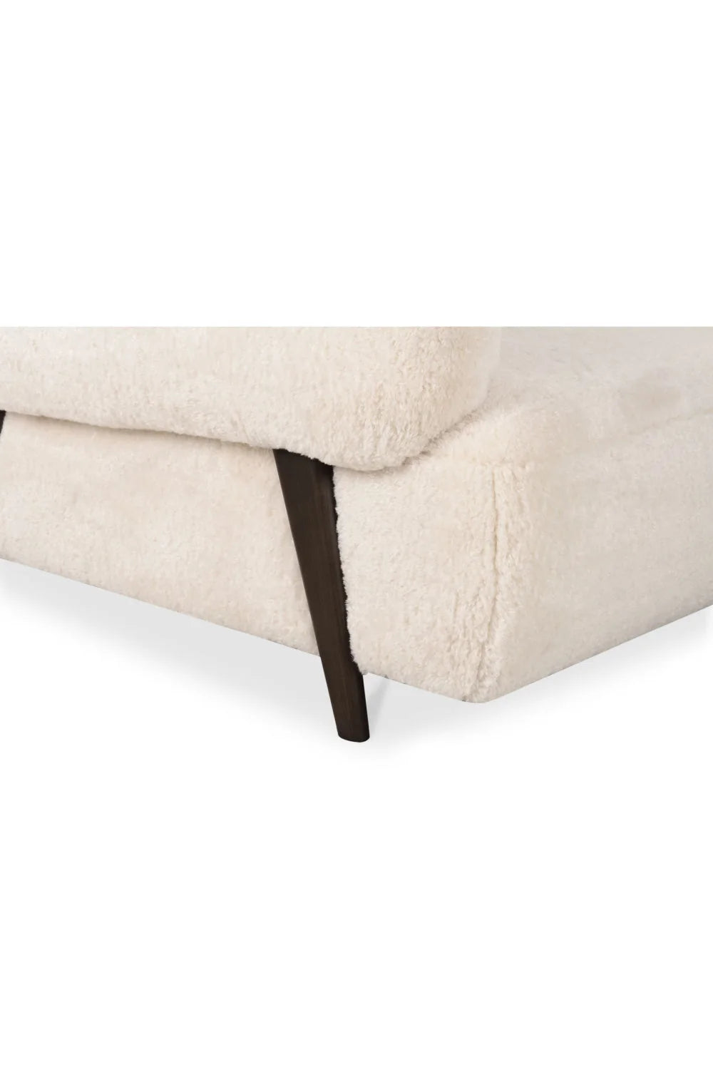 Luxury Cream Fur Lounge Chair Modern Italian Style for Villa