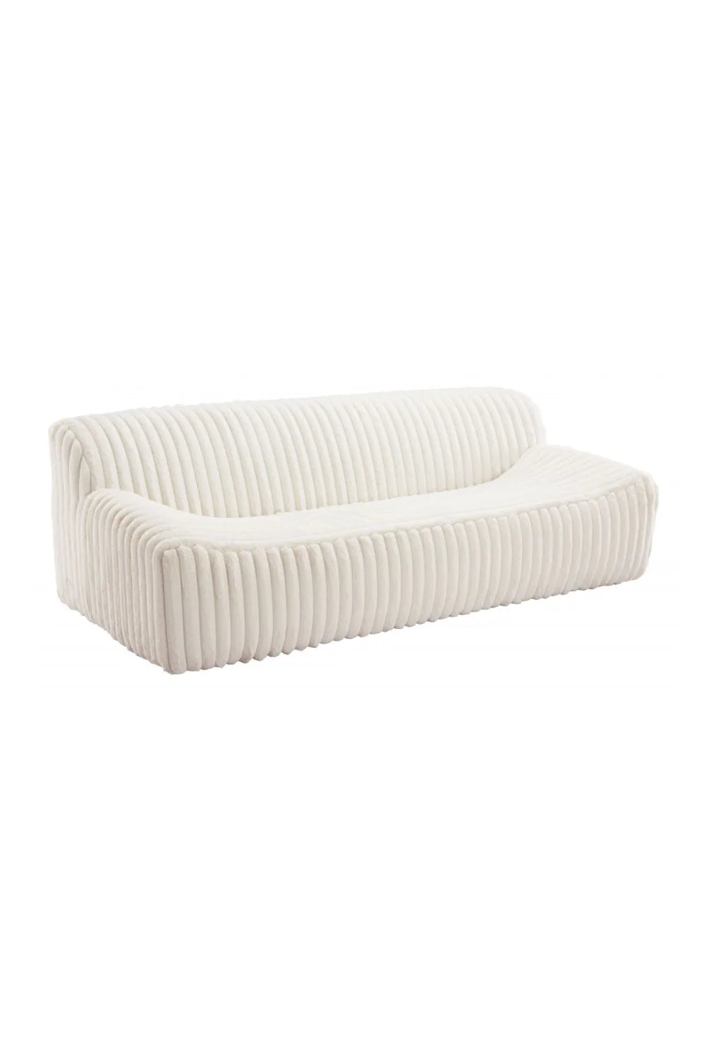 Luxury Cream Fur Sofa Modern Italian Style for Villa