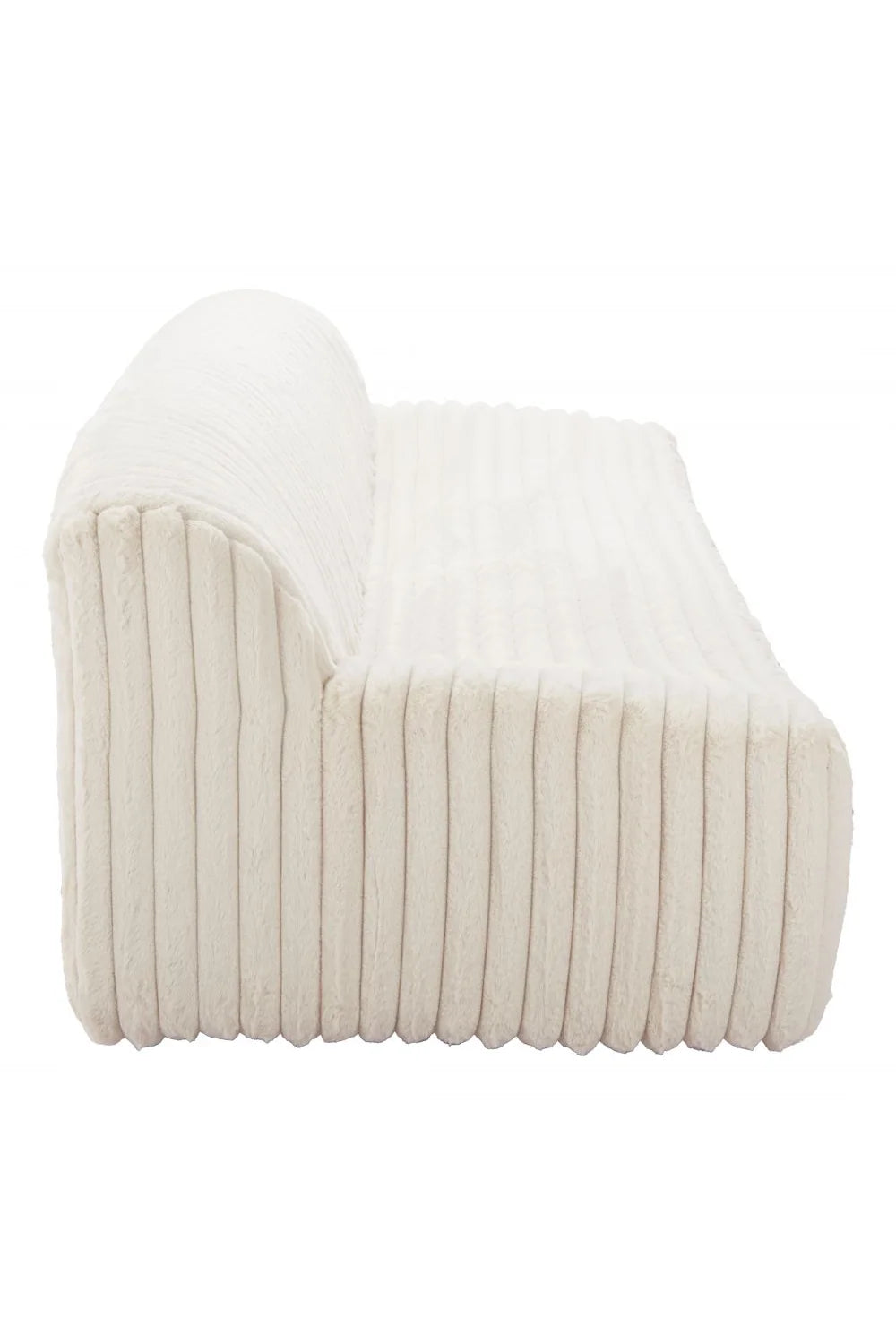 Luxury Cream Fur Sofa Modern Italian Style for Villa