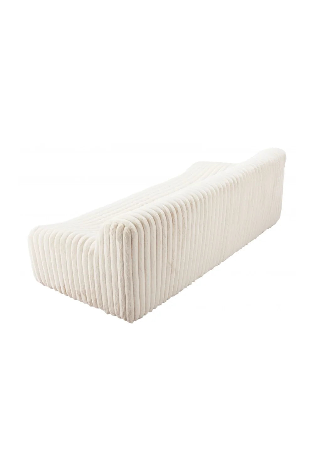 Luxury Cream Fur Sofa Modern Italian Style for Villa