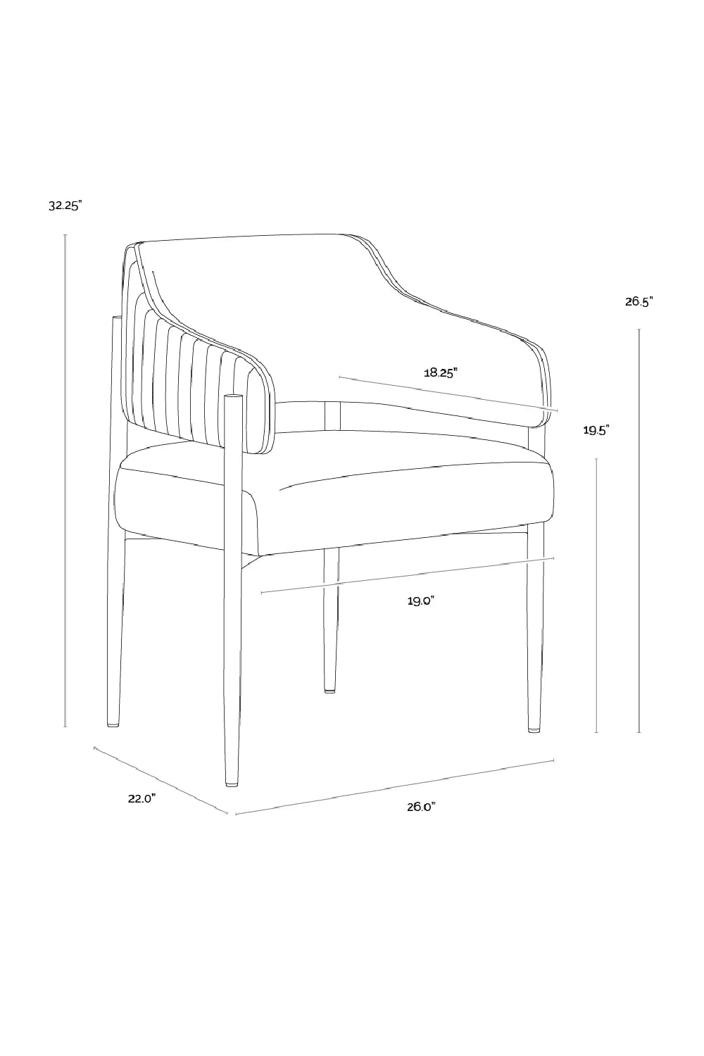 Luxury Cream Leather Dining Armchair European Style for Villa