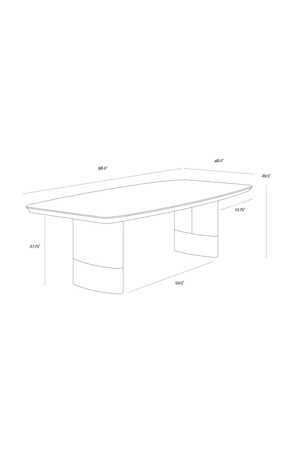 Luxury Cream Leather Look Dining Table Modern Italian Style for Villa