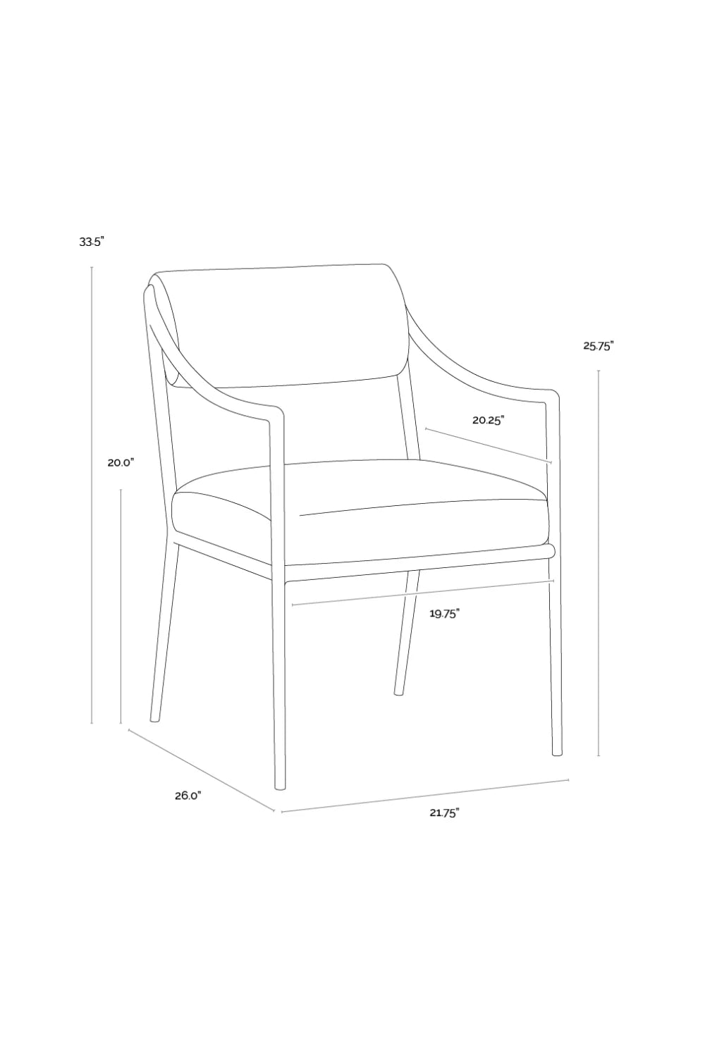 Luxury Cream Linen Modern Dining Armchair European Style for Villa