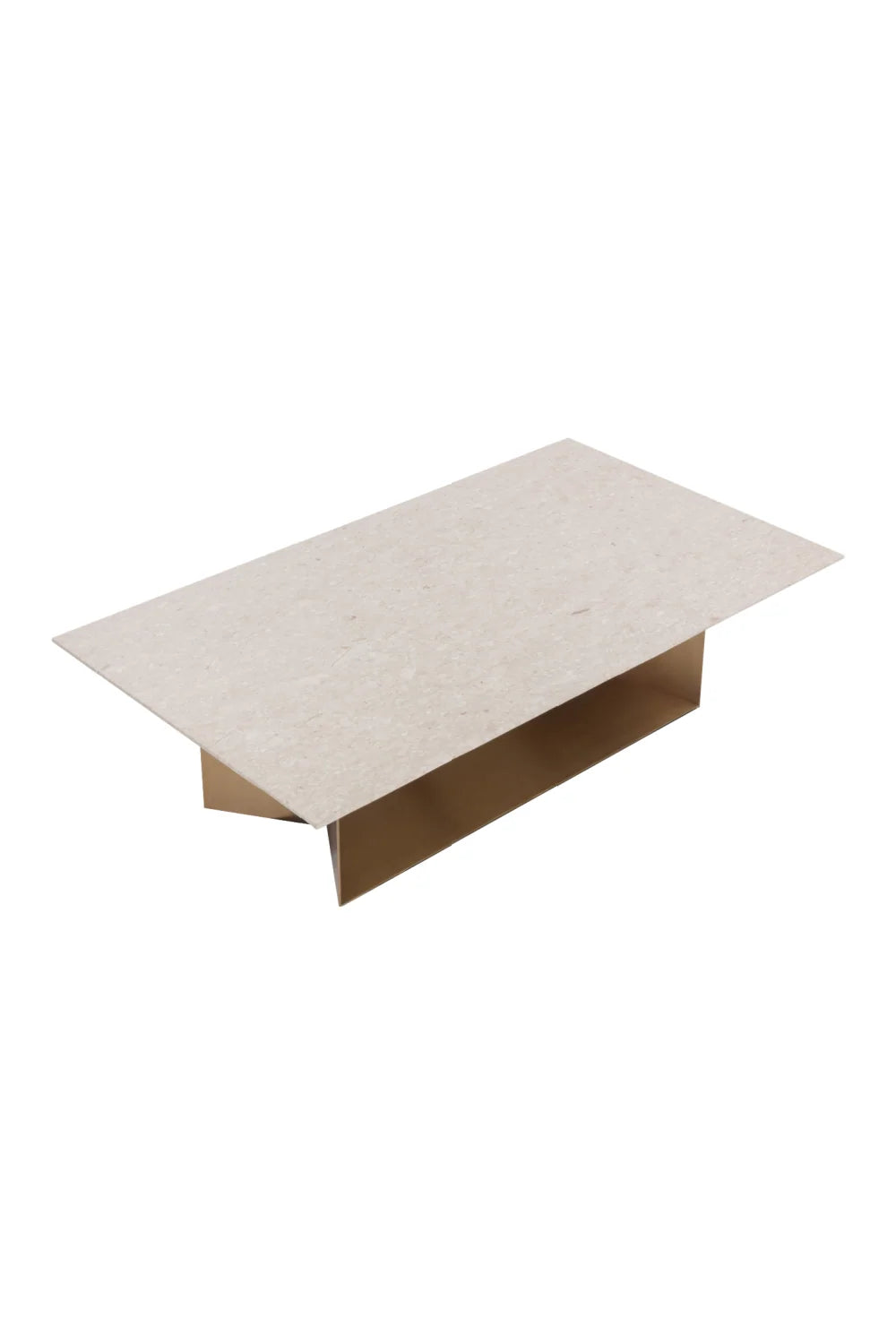 Luxury Cream Marble Coffee Table Modern Italian Style for Villa