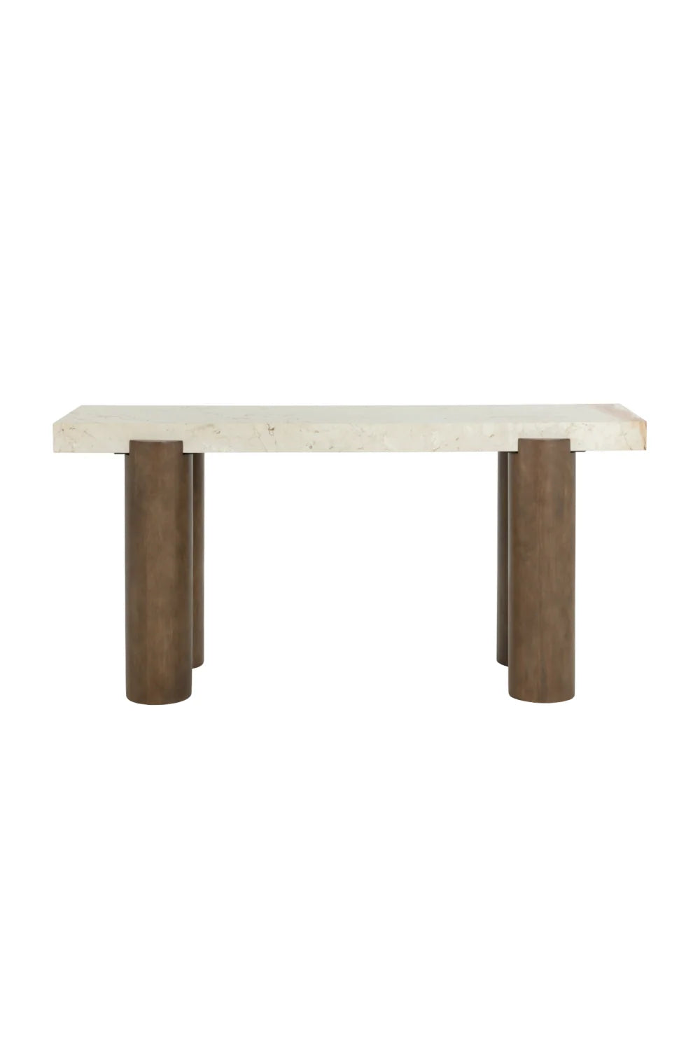 Luxury Cream Marble Console Table Modern Italian Style for Villa