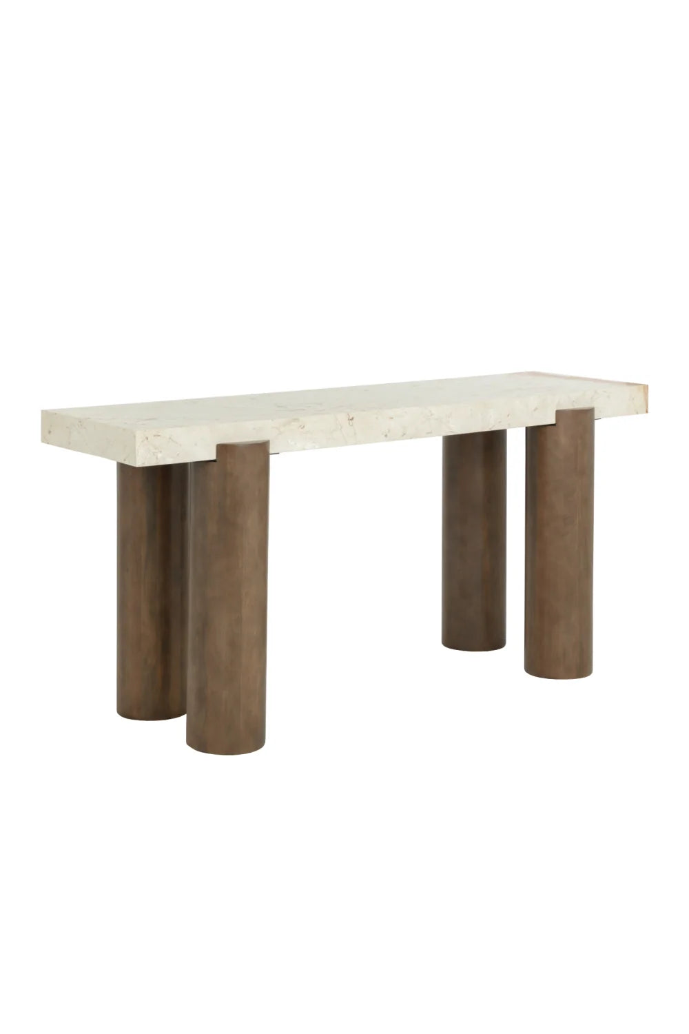 Luxury Cream Marble Console Table Modern Italian Style for Villa
