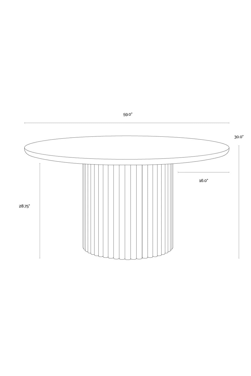 Luxury Cream Marble Round Dining Table Modern Italian Style for Villa