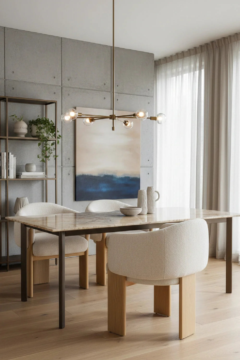 Luxury Cream Modern Dining Armchair European Style for Villa