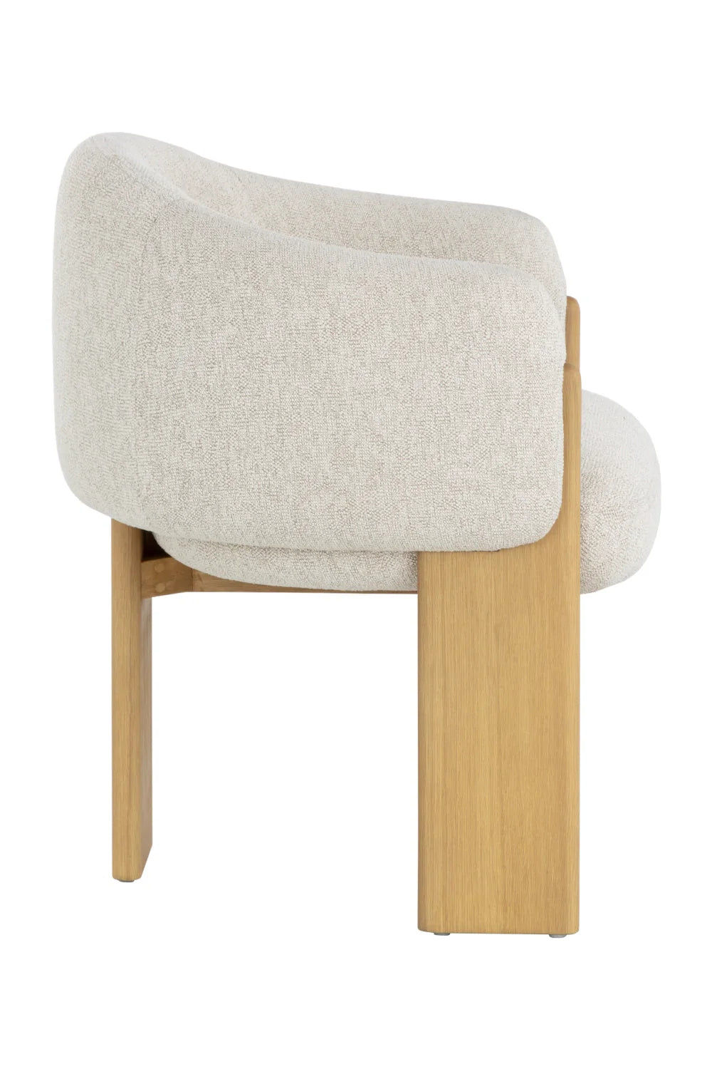 Luxury Cream Modern Dining Armchair European Style for Villa