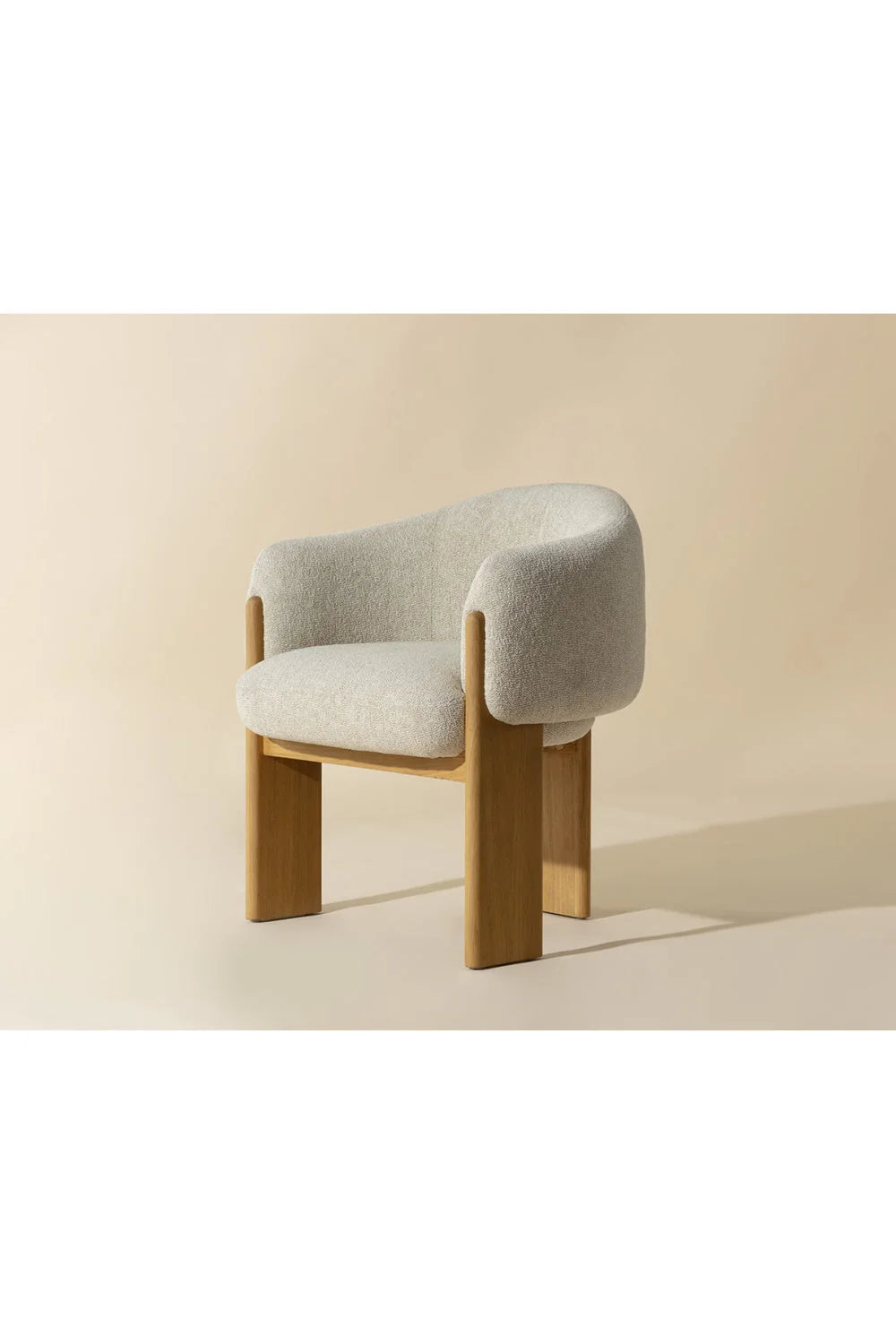 Luxury Cream Modern Dining Armchair European Style for Villa