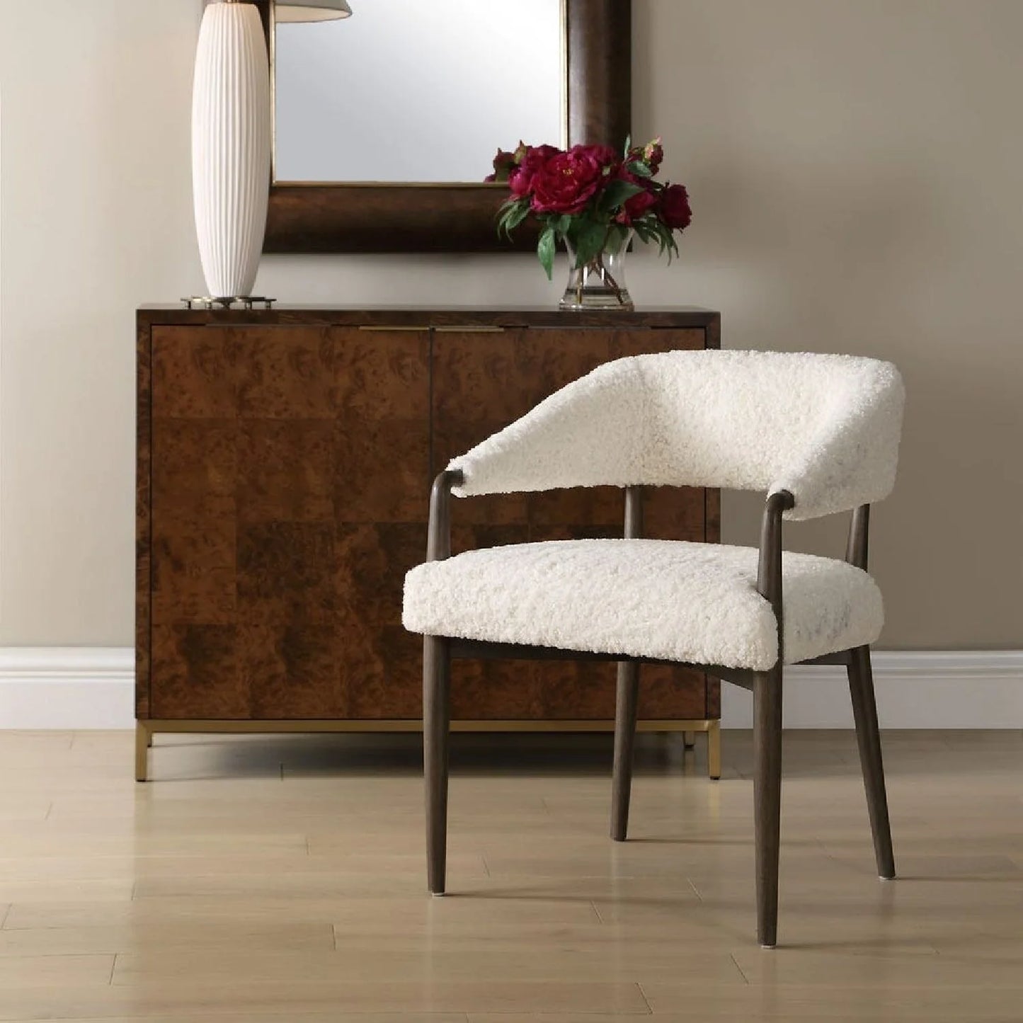 Luxury Cream Modern Dining Chair European Style for Villa