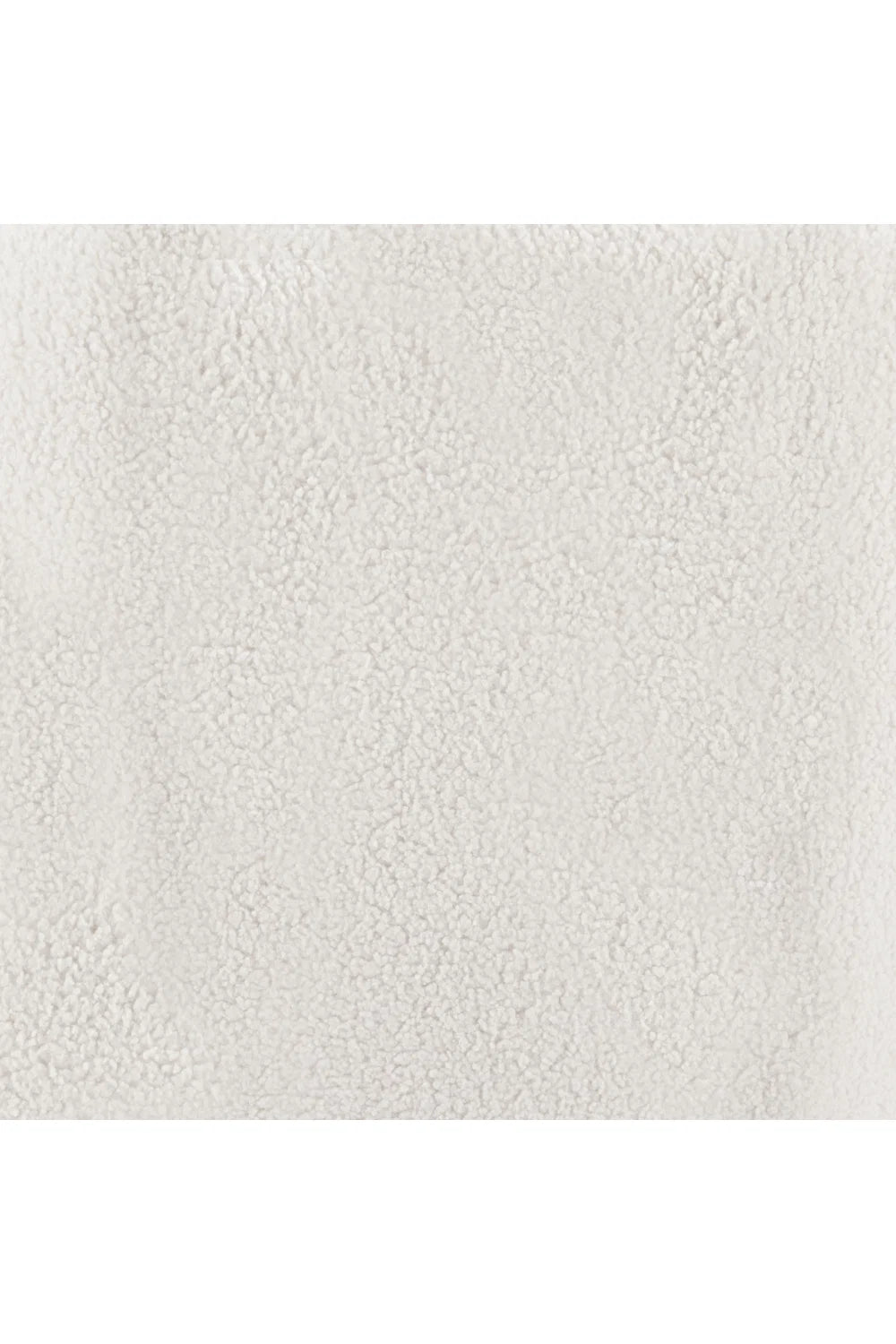 Luxury Cream Shearling Accent Chair Modern Italian Style for Villa