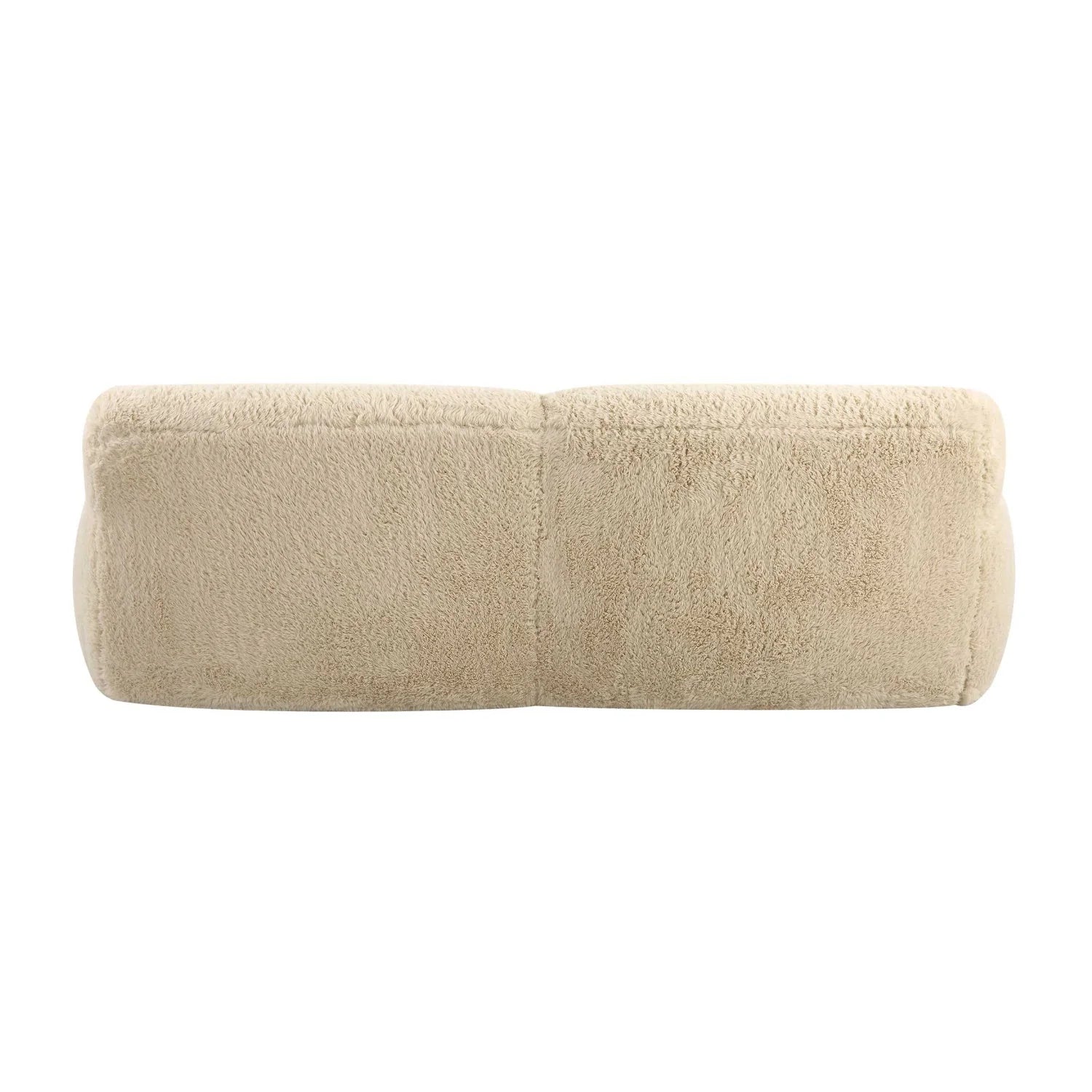 Luxury Cream Sheepskin Sofa Modern Italian Style for Villa