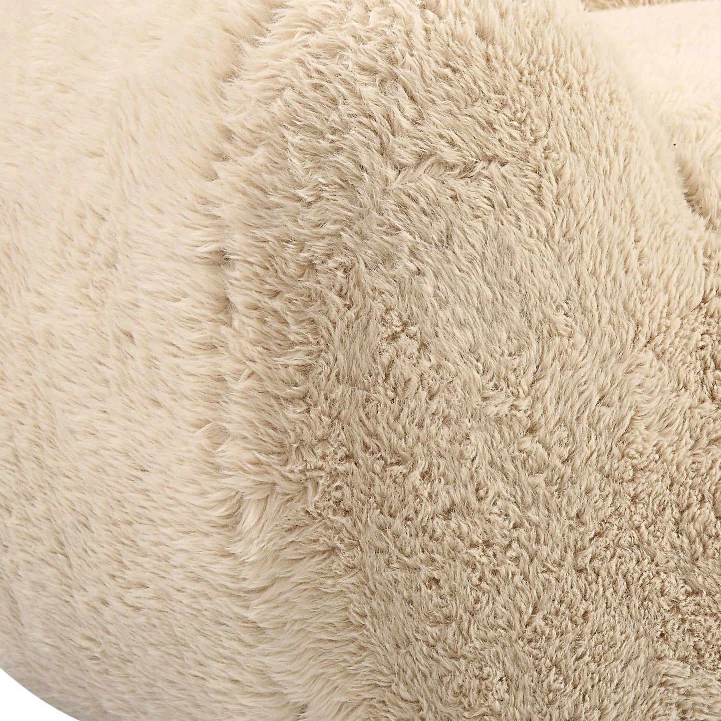 Luxury Cream Sheepskin Sofa Modern Italian Style for Villa