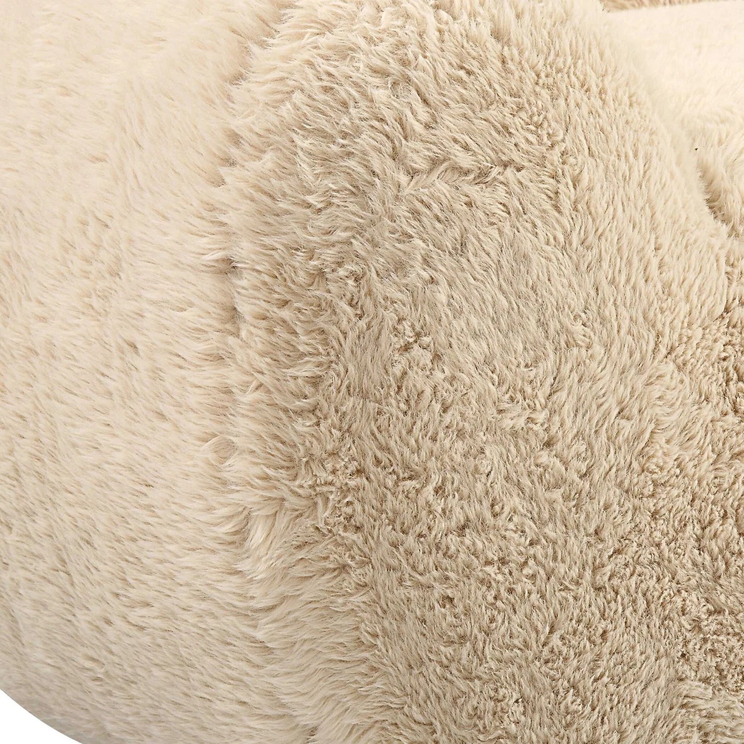 Luxury Cream Sheepskin Sofa Modern Italian Style for Villa