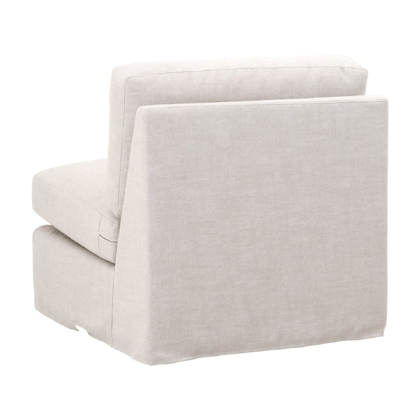 Luxury Cream Skirted Modular Chair Modern Italian Style for Villa