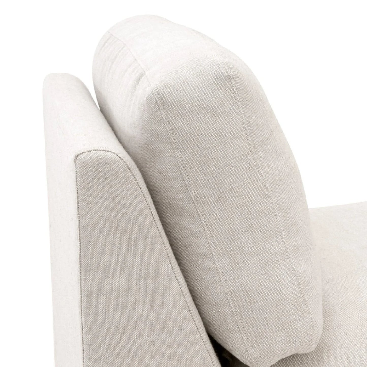 Luxury Cream Skirted Modular Chair Modern Italian Style for Villa