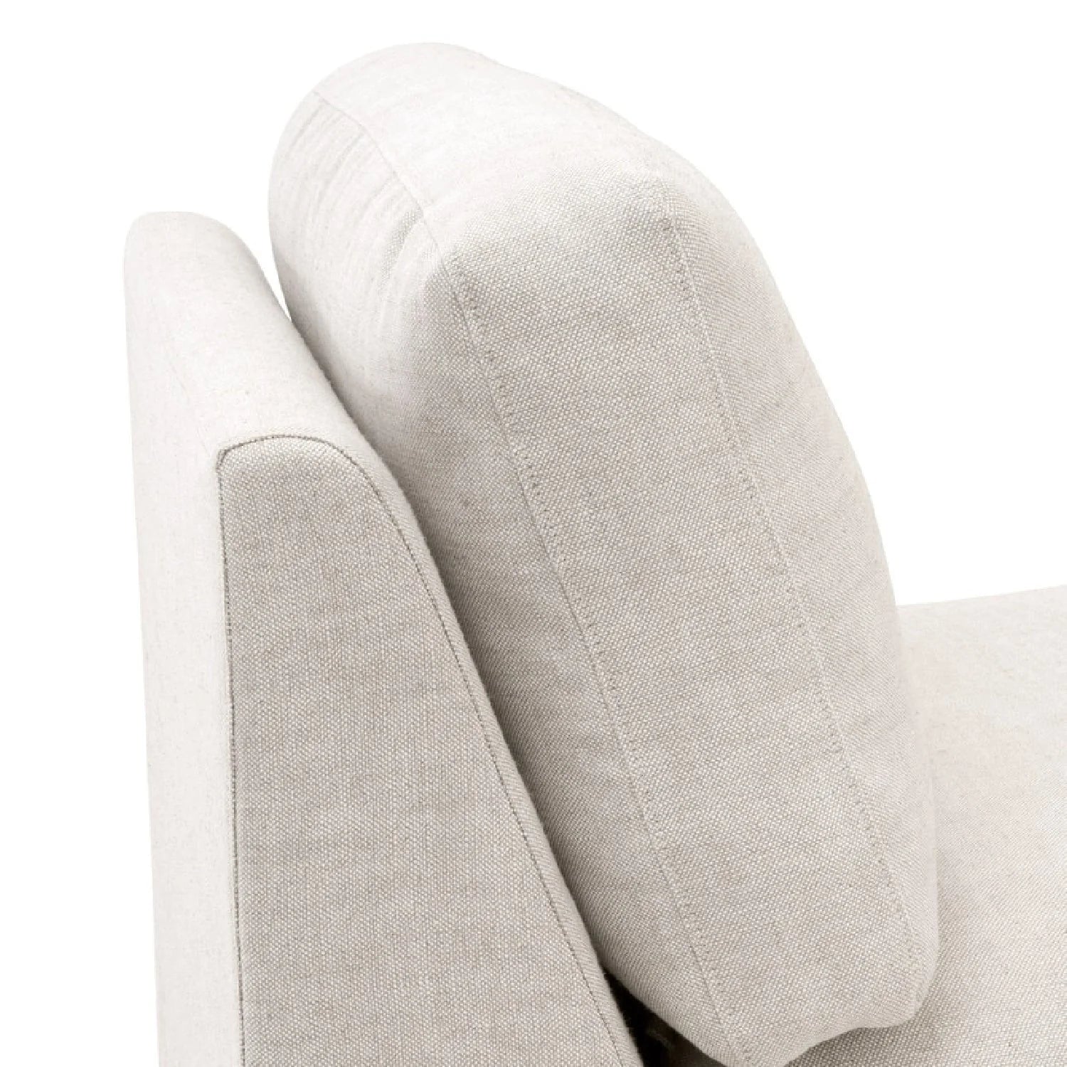 Luxury Cream Skirted Modular Chair Modern Italian Style for Villa