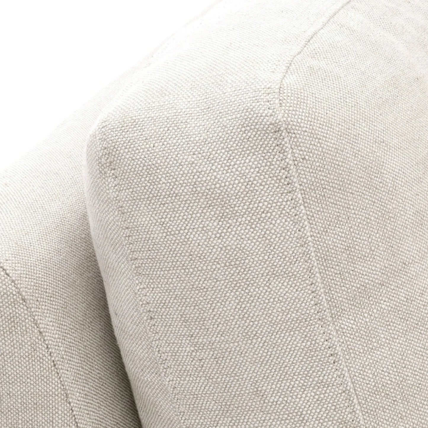 Luxury Cream Skirted Modular Chair Modern Italian Style for Villa