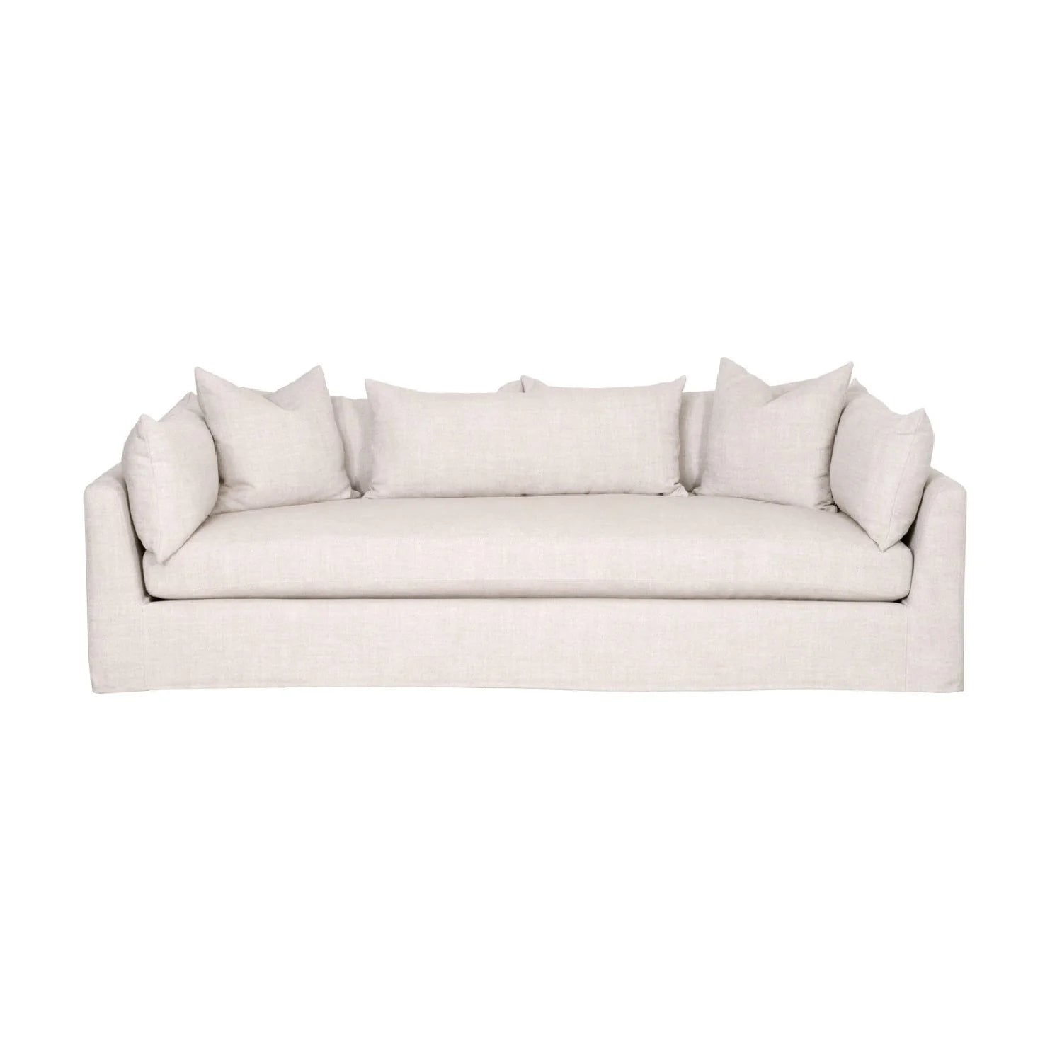 Luxury Cream Slipcover Sofa Modern Italian Style for Villa