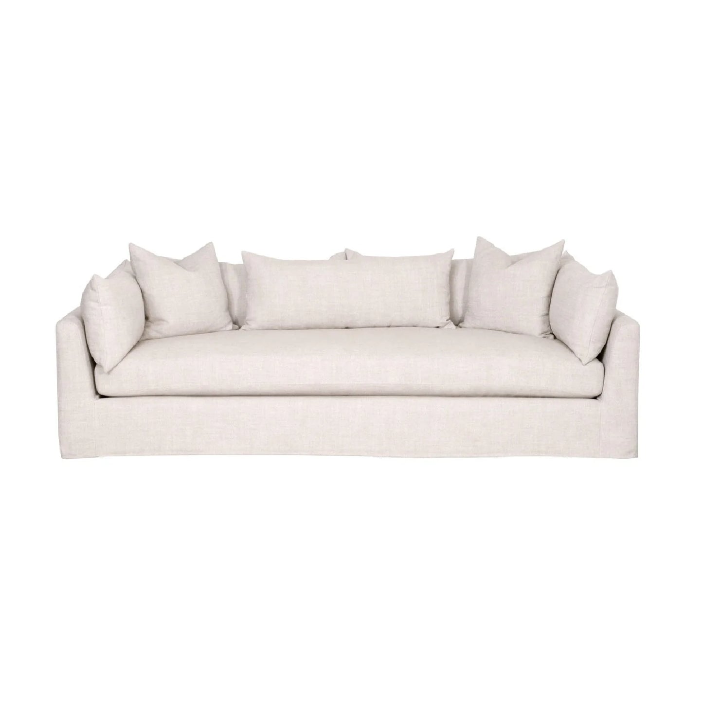 Luxury Cream Slipcover Sofa Modern Italian Style for Villa