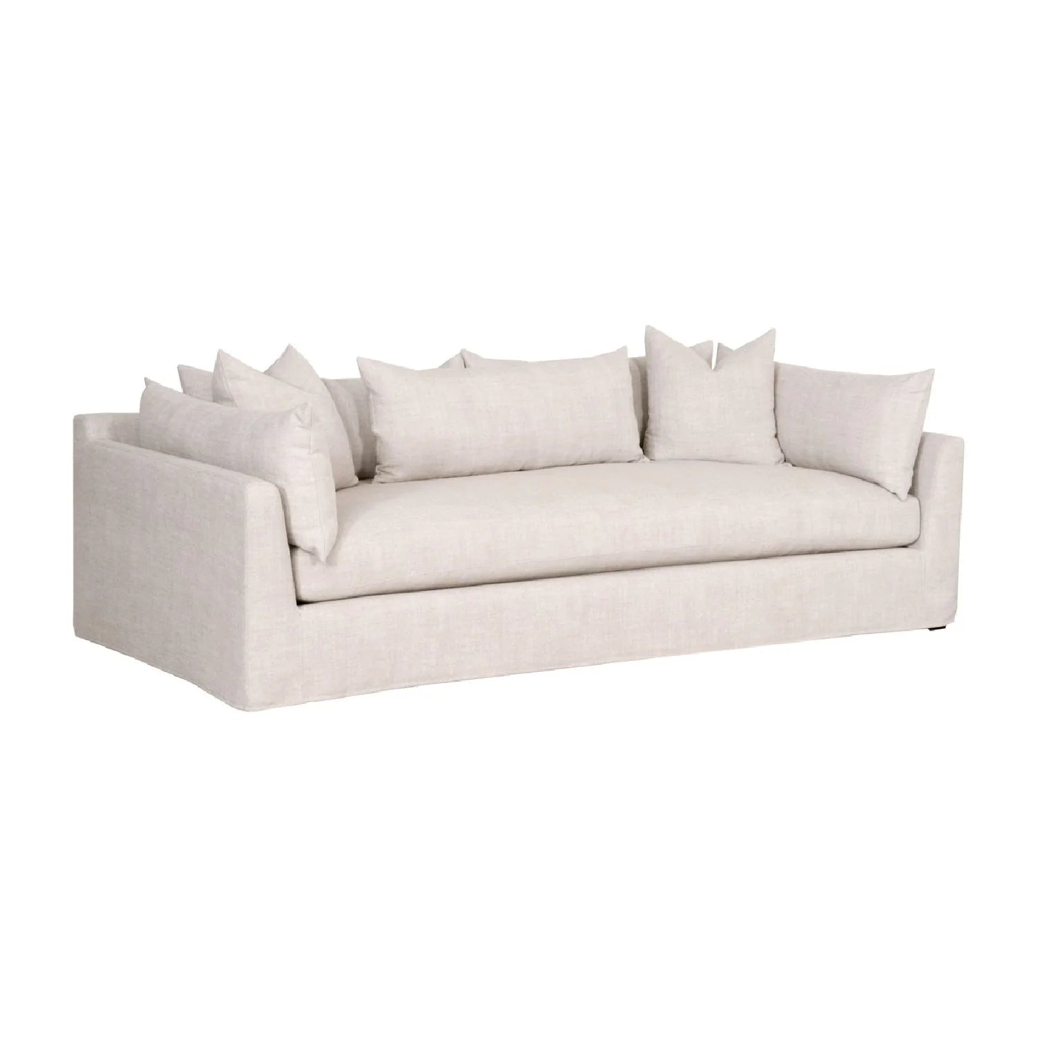 Luxury Cream Slipcover Sofa Modern Italian Style for Villa