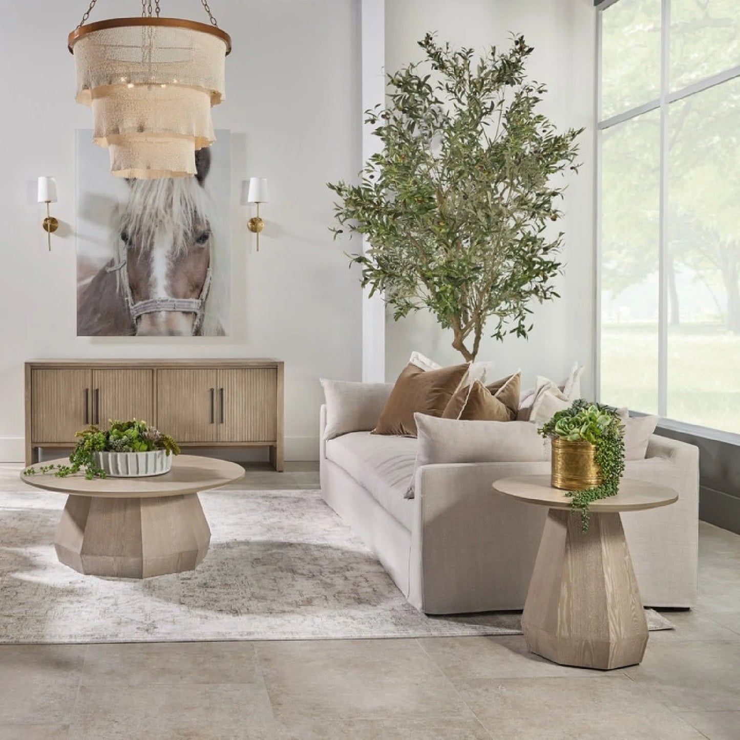 Luxury Cream Slipcover Sofa Modern Italian Style for Villa