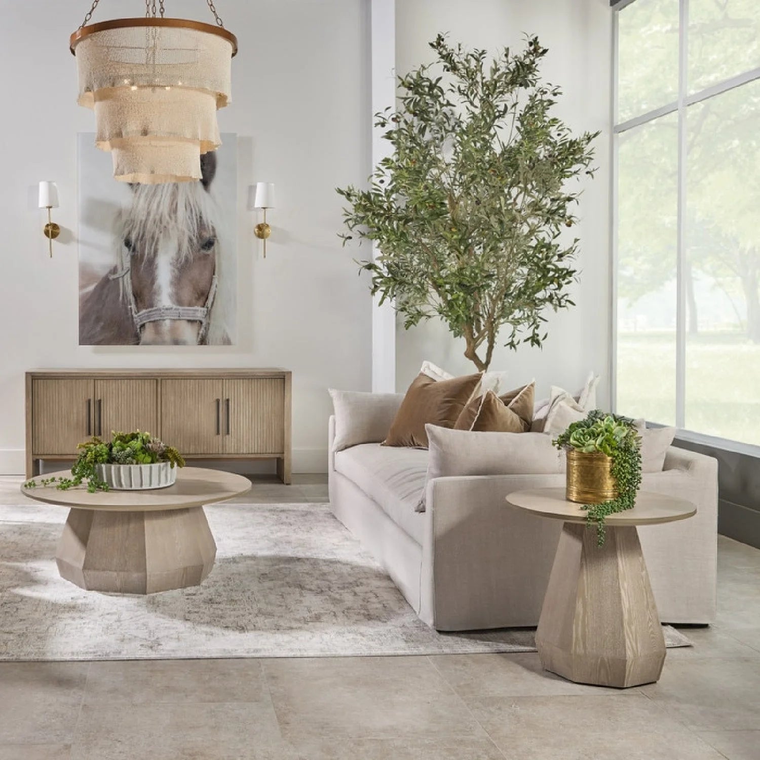 Luxury Cream Slipcover Sofa Modern Italian Style for Villa