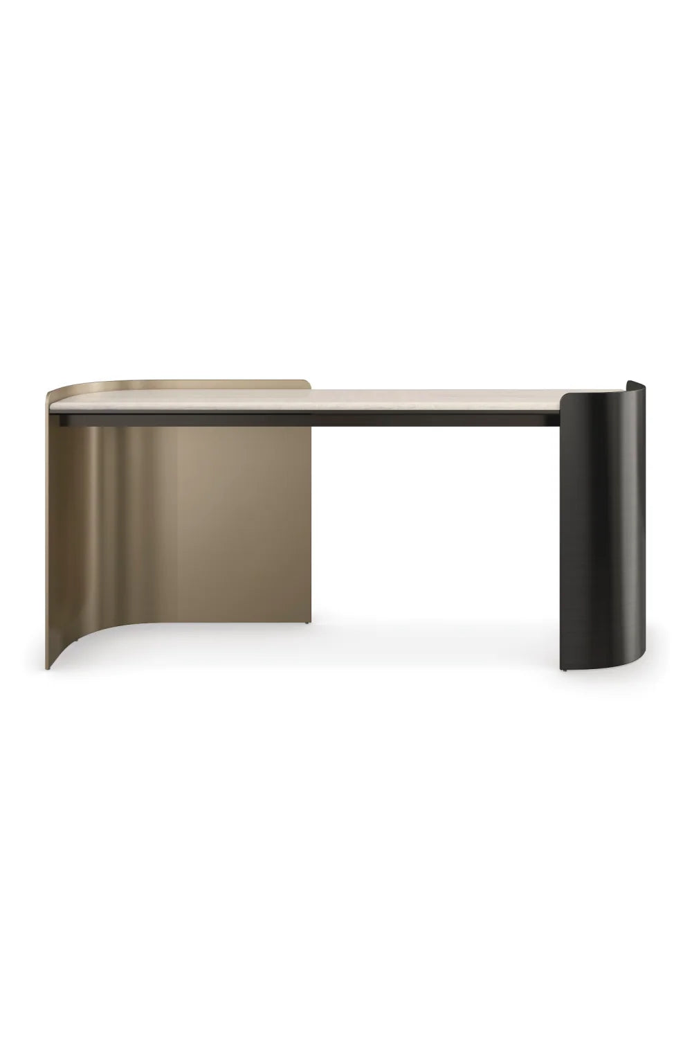 Luxury Cream Travertine Modern Desk European Style for Villa