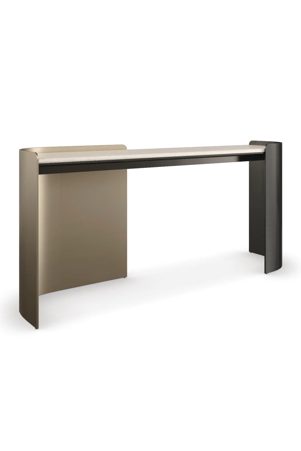 Luxury Cream Travertine Modern Desk European Style for Villa