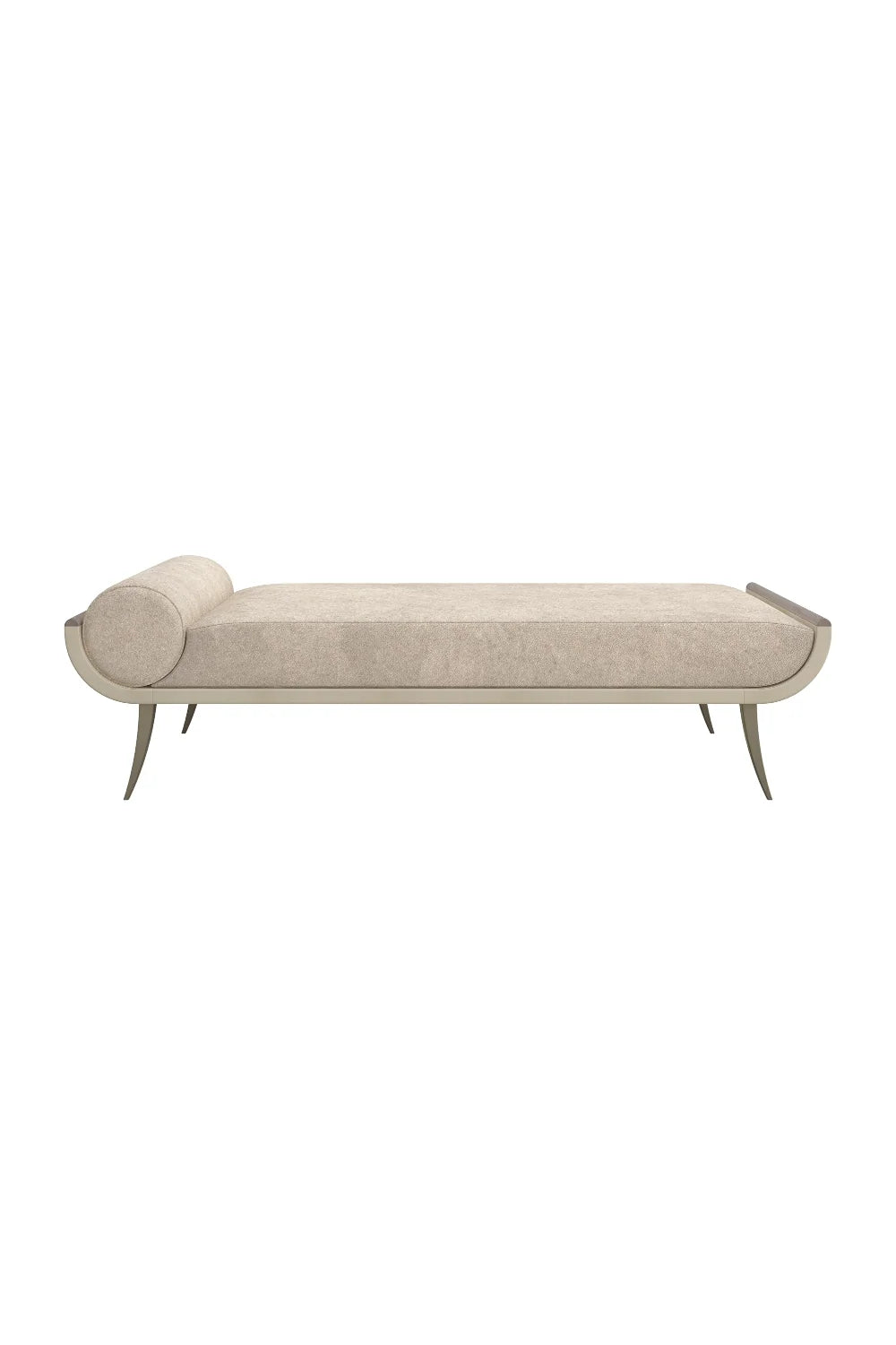 Luxury Cream Velvet Chaise Modern Italian Style for Villa