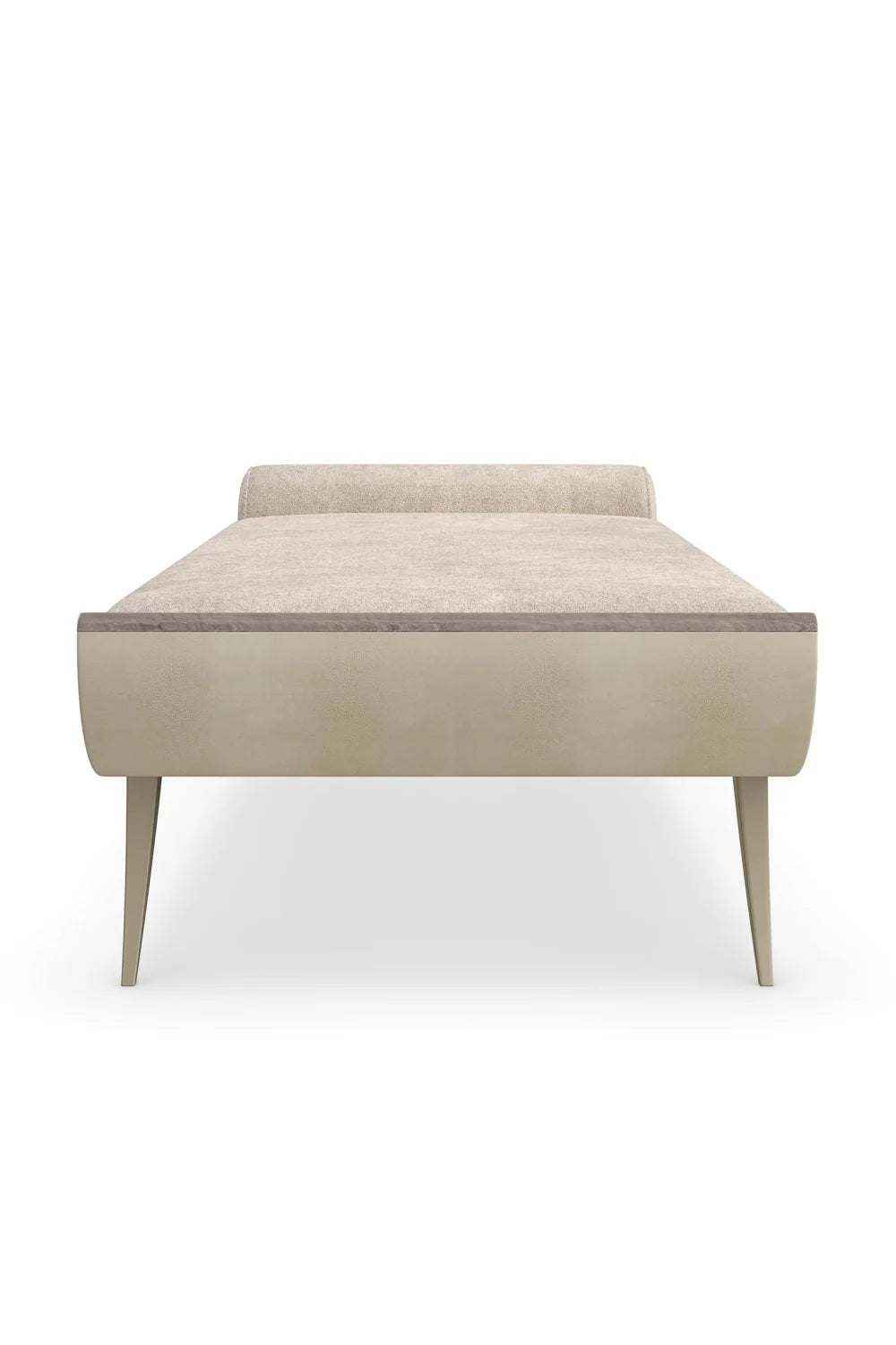 Luxury Cream Velvet Chaise Modern Italian Style for Villa