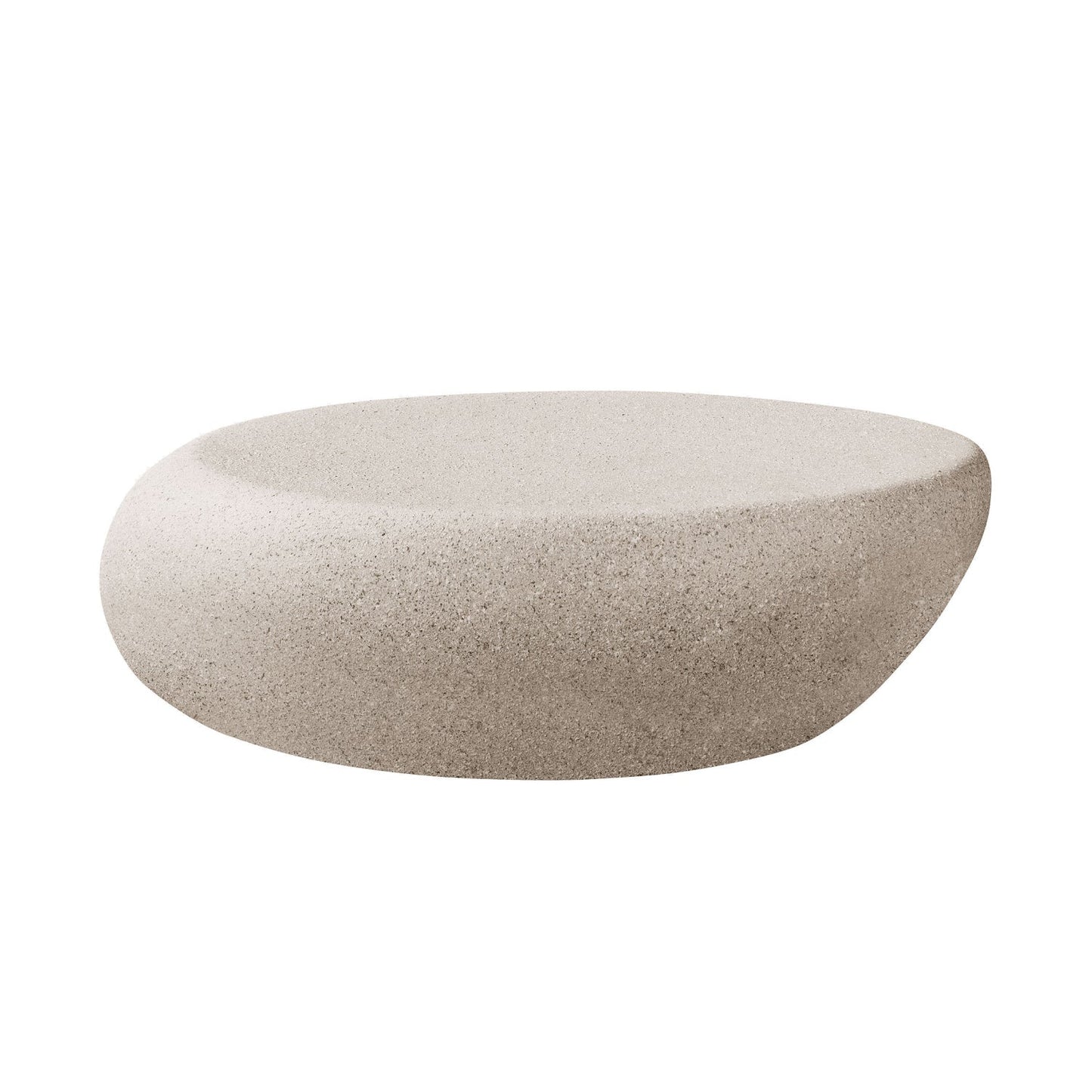 Luxury Cream White Elliptical Coffee Table Modern Italian Style for Villa