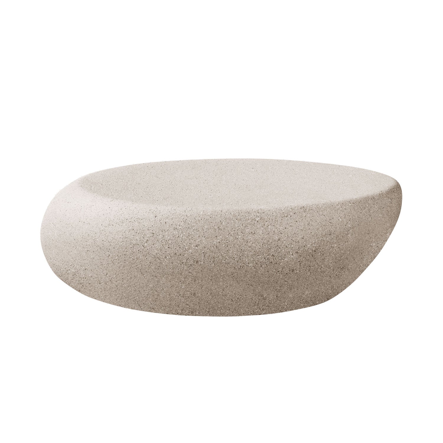 Luxury Cream White Elliptical Coffee Table Modern Italian Style for Villa
