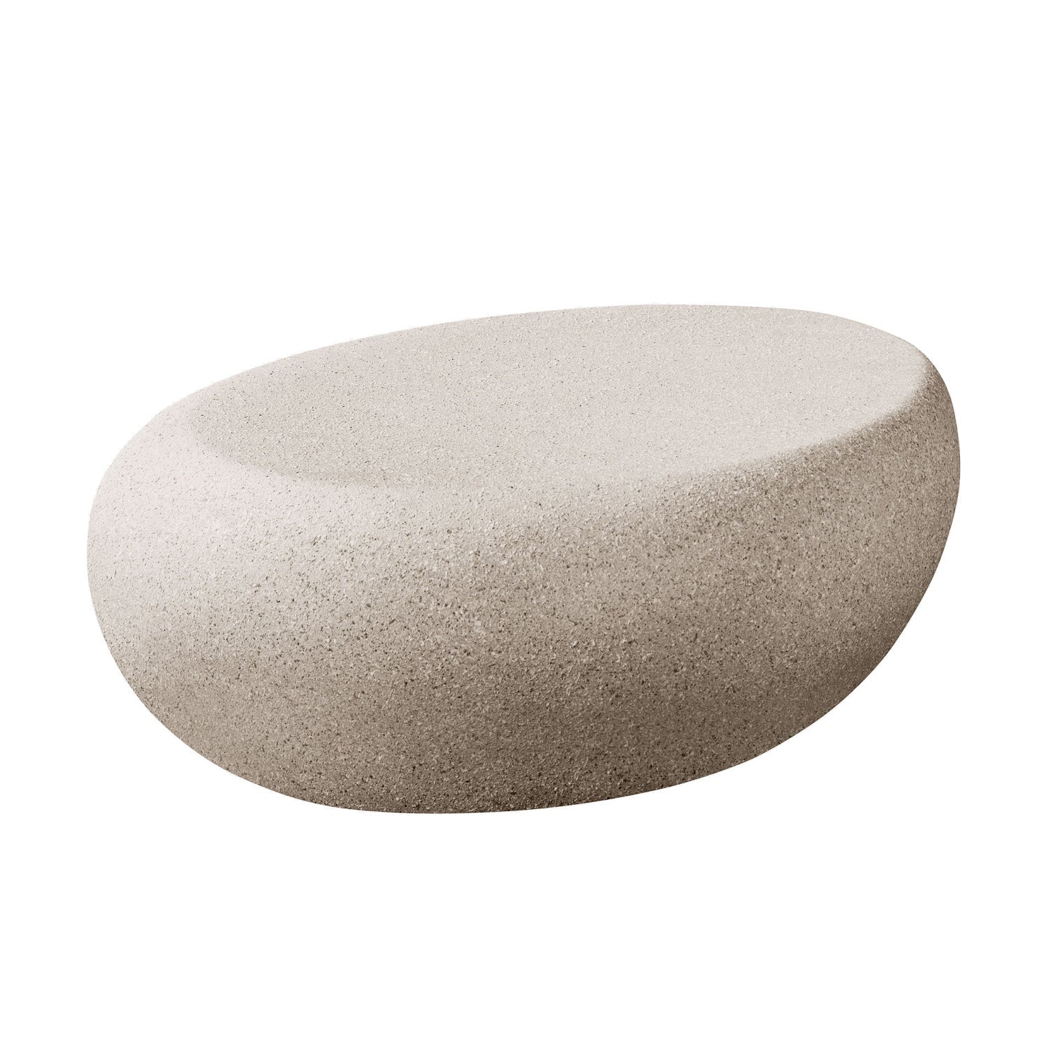 Luxury Cream White Elliptical Coffee Table Modern Italian Style for Villa