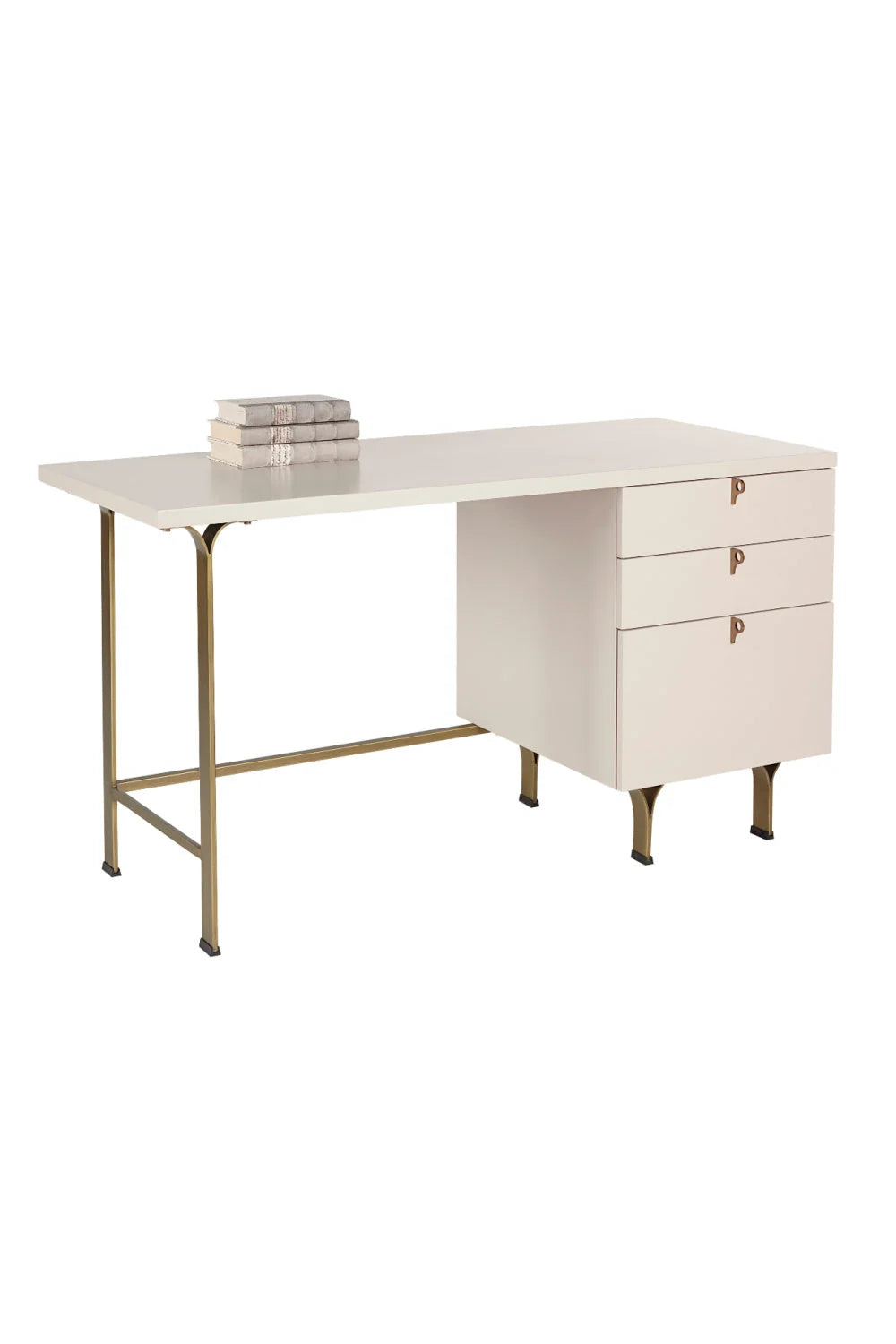 Luxury Cream Wooden Modern Desk European Style for Villa