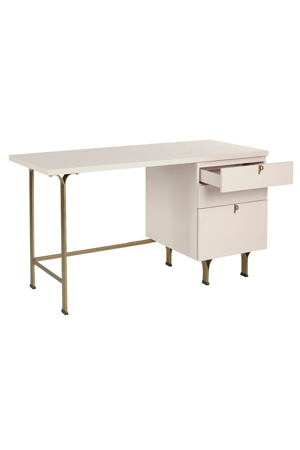 Luxury Cream Wooden Modern Desk European Style for Villa