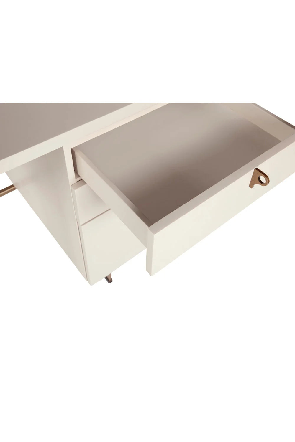Luxury Cream Wooden Modern Desk European Style for Villa