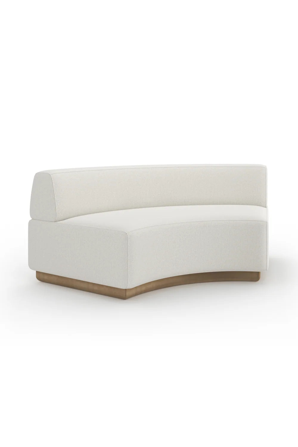 Luxury Crescent Fabric Wedge Sofa Modern Italian Style for Villa
