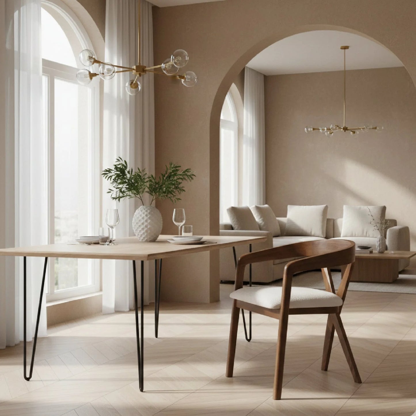 Luxury Cross-Back Modern Dining Chair European Style for Villa