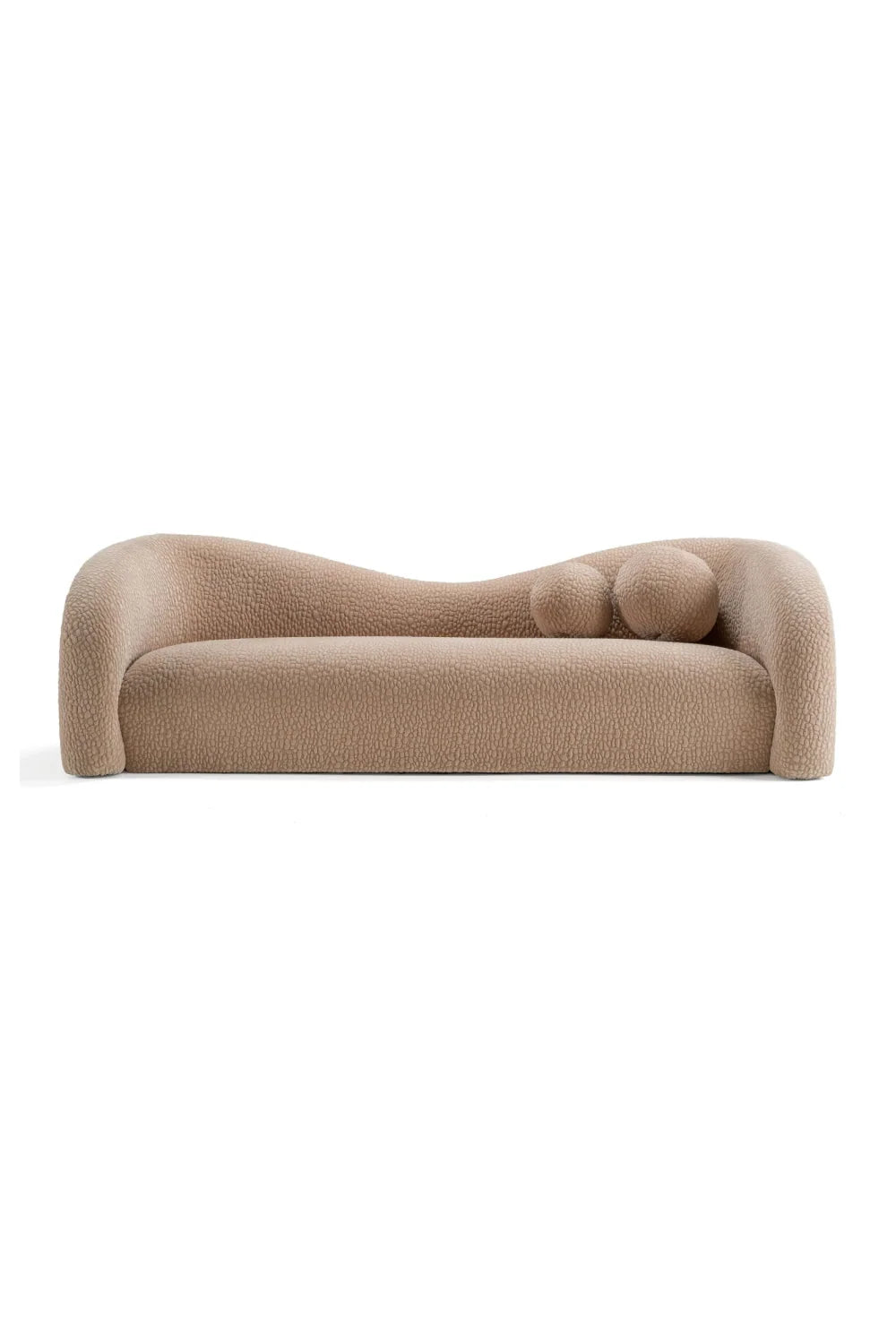 Luxury Curved 3-Seater Sofa Modern Italian Style for Villa