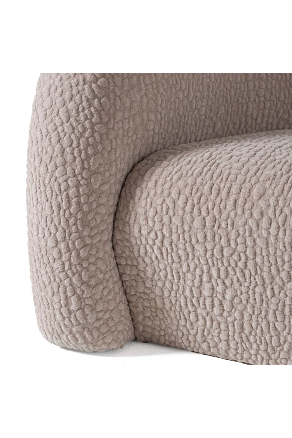 Luxury Curved 3-Seater Sofa Modern Italian Style for Villa