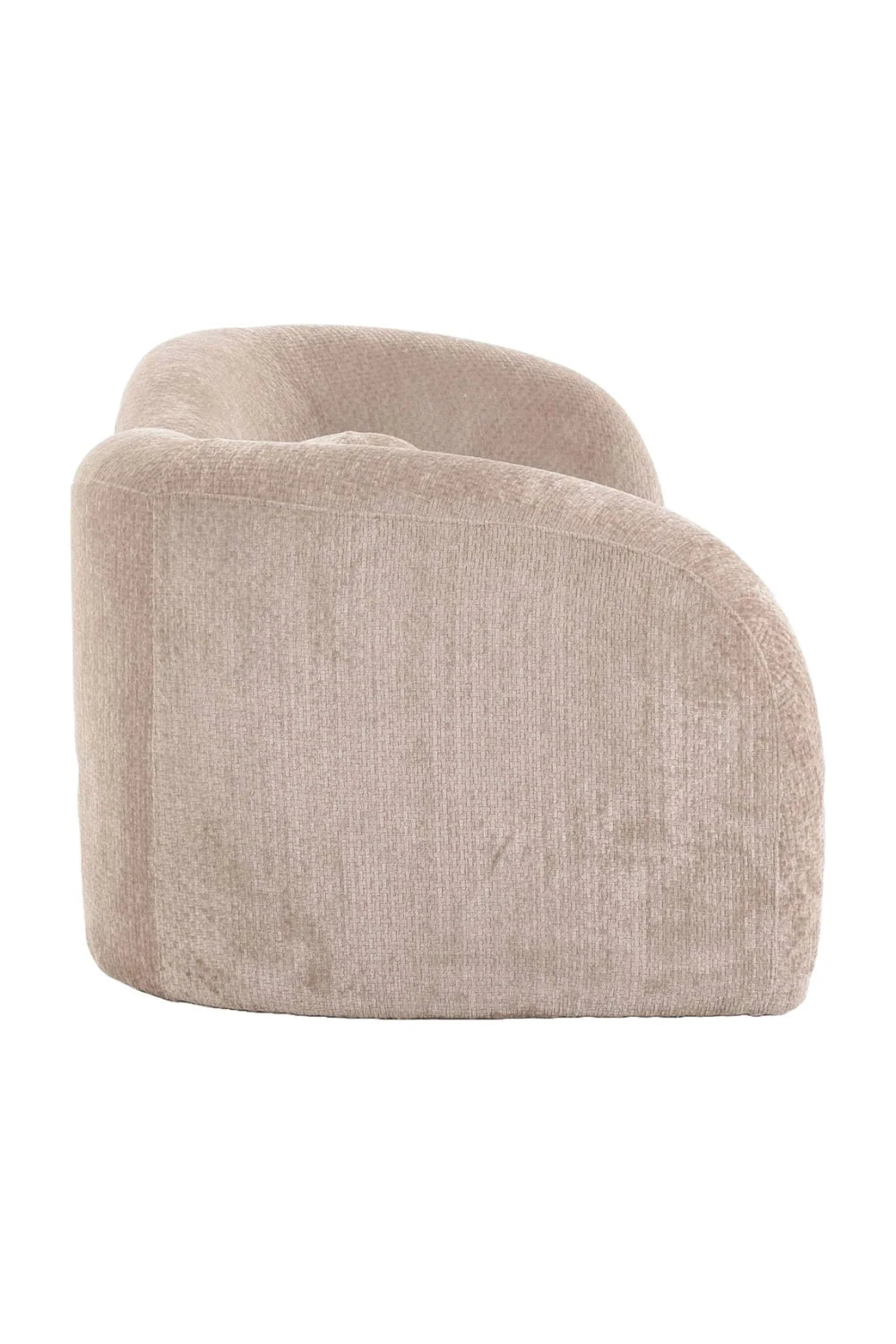 Luxury Curved 3-Seater Sofa Modern Italian Style for Villa