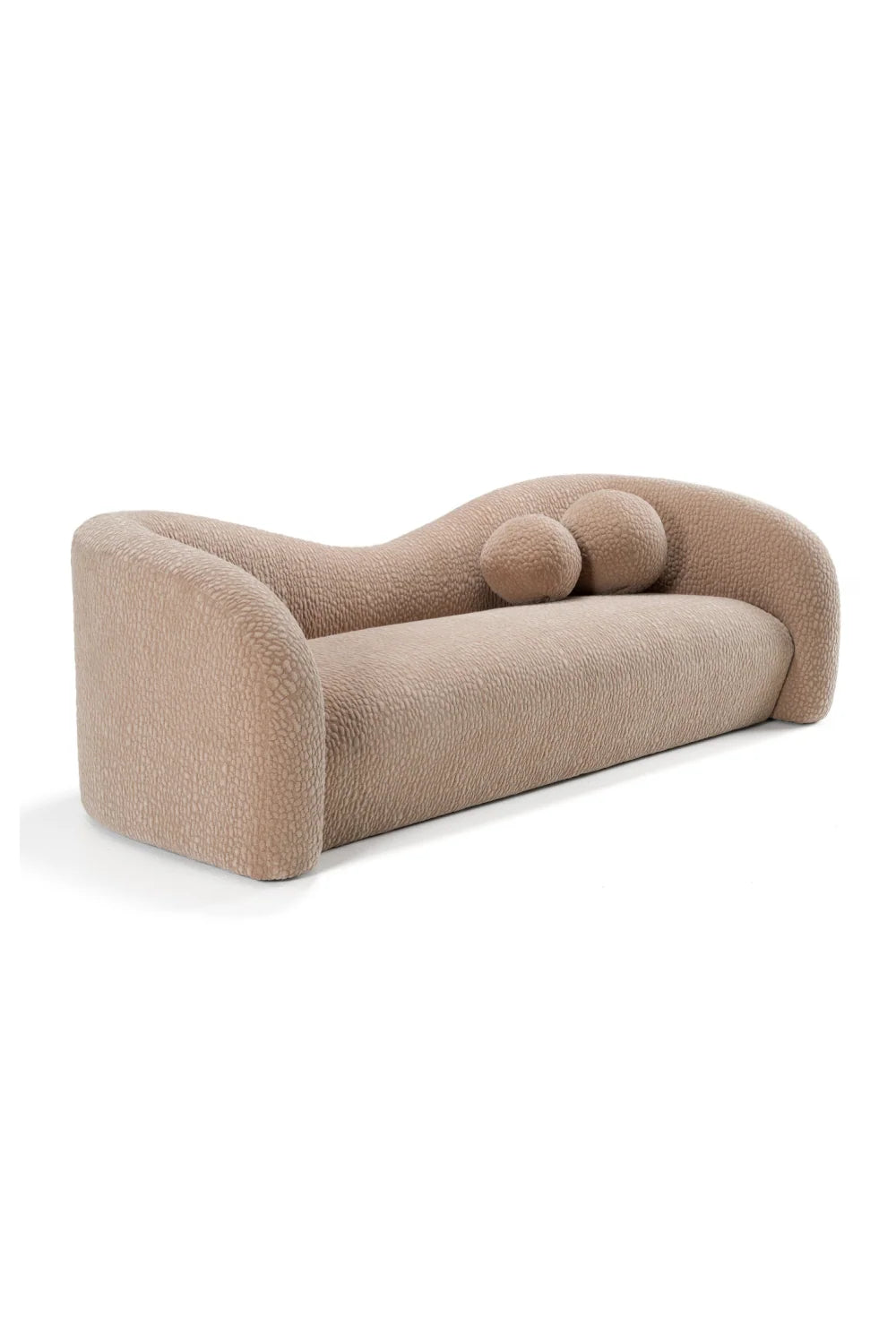 Luxury Curved 3-Seater Sofa Modern Italian Style for Villa
