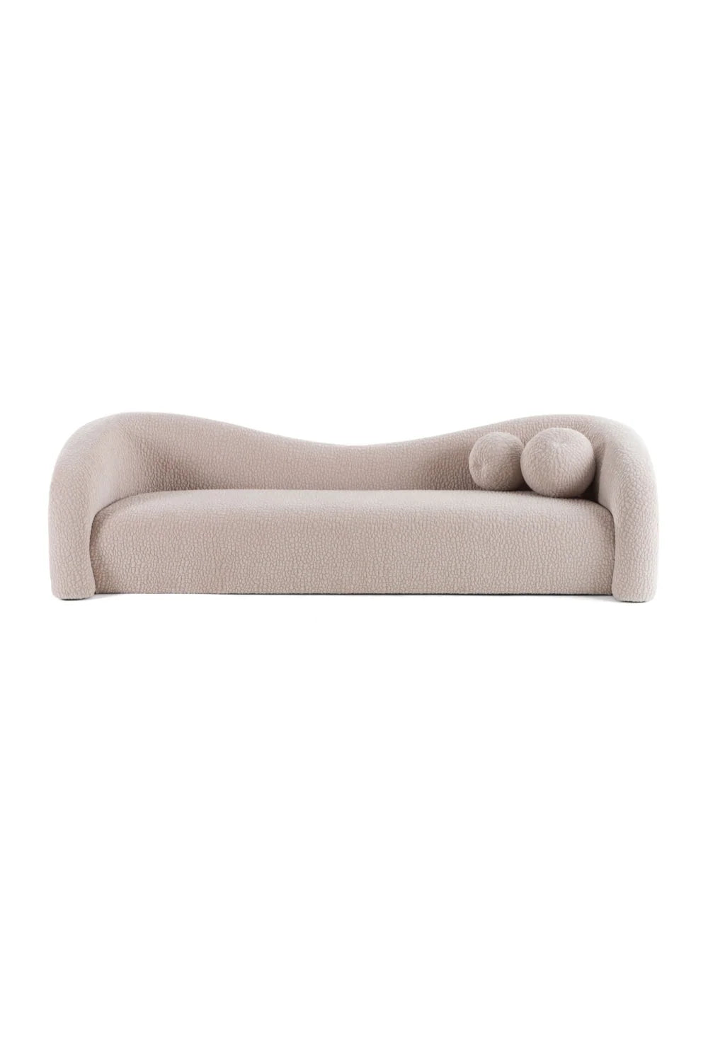 Luxury Curved 3-Seater Sofa Modern Italian Style for Villa