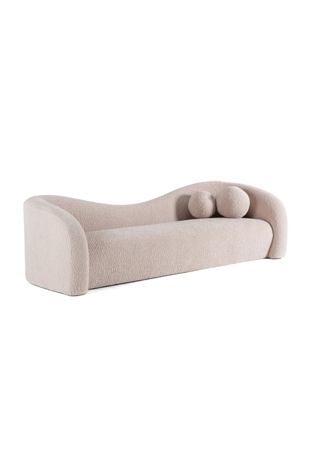 Luxury Curved 3-Seater Sofa Modern Italian Style for Villa