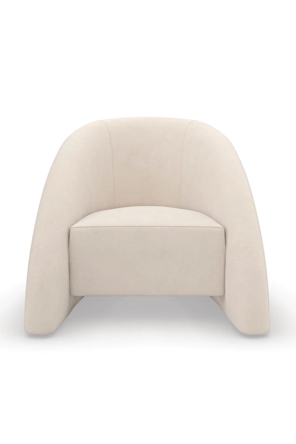 Luxury Curved Alabaster Accent Chair Modern Italian Style for Villa
